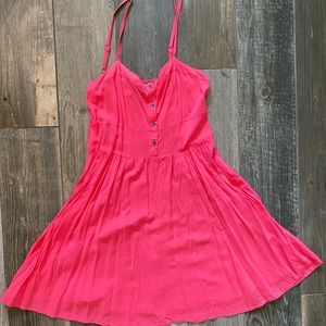 Pink summer dress w/ pockets